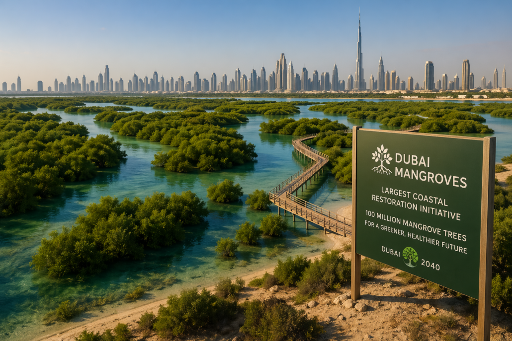 Dubai Mangroves  بزرگ‌ترین احیای ساحلی منطقه