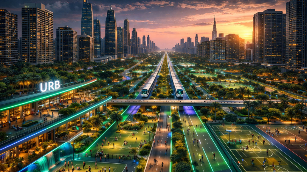 Dubai Green Spine؛ سبزترین بزرگراه جهان