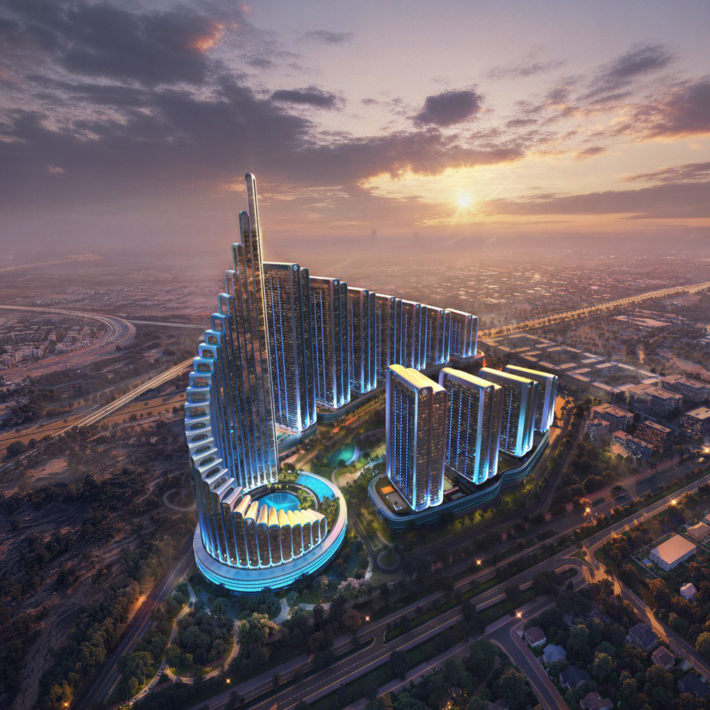 نمای کلی شهرک مرسدس بنز بن غاطی