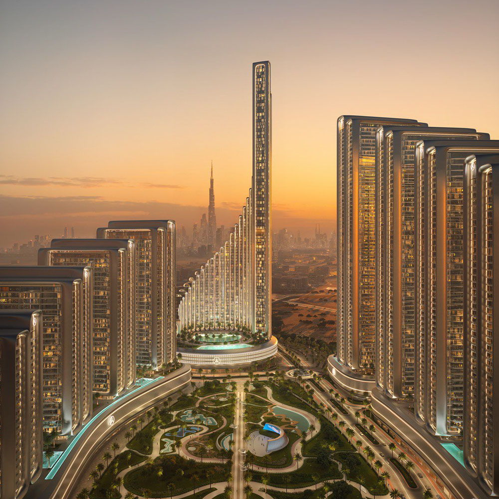 نمای کلی شهرک مرسدس بنز بن غاطی