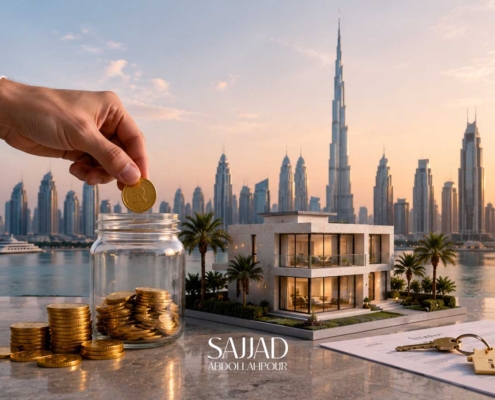تصویر مفهومی Down Payment و پیش‌پرداخت خرید ملک در دبی