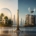 تصویر مفهومی مقایسه مالکیت Freehold و Leasehold در بازار املاک دبی