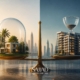 تصویر مفهومی مقایسه مالکیت Freehold و Leasehold در بازار املاک دبی